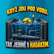 Instalatér pod vodou s hasákem