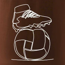 Fotbalový míč kopačka jedním tahem