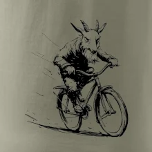 Drsný kozel na kole