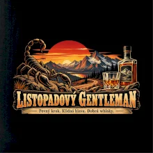 Listopadový gentleman whisky a horský západ slunce