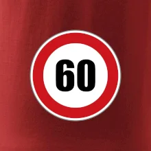 Dopravní značka - omezení rychlosti 60