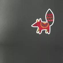 Folklor na prsu liška