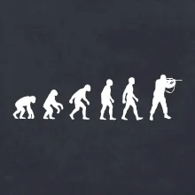 Evoluce vojáka - stojící Evoluce vojáka - stojící