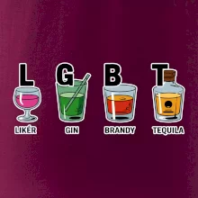 LGBT -  Likér, Gin, Brandy, Tequila
