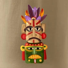 Mayové maska s peřím