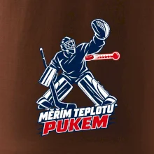 Hokejový teploměr pukem
