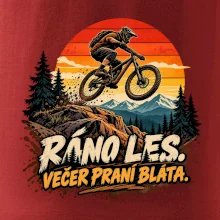 Ráno les večer praní bláta na kole