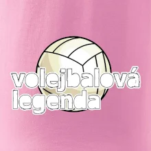 Volejbalová legenda - bílé písmo