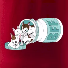 Bullterrier Friends Forever zelené (Pecka design)