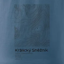 Králický Sněžník - vrstevnice v obdélníku