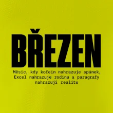 Březen kofein místo spánku