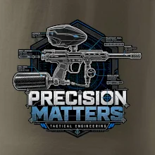 Technický nákres precision matters paintball