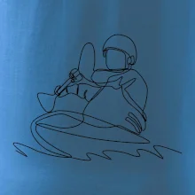 Kajak na vodě jedním tahem