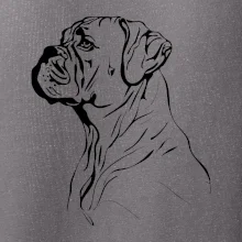 Boxer černá kresba