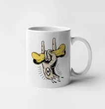 Rocková ruka kost a oko