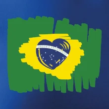 Brazílie vlajka srdce