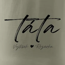 Triko táta psací se jmény dětí