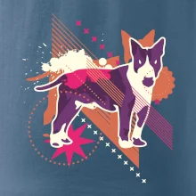 Pes abstrakce fialový