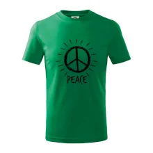 Peace symbol černobílý