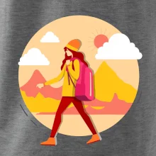 Barevný párový motiv na hory