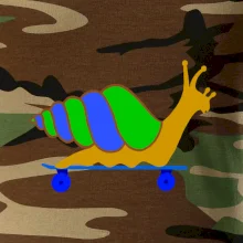 Šnek na skateboardu (Moňas)