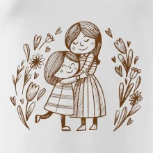 Matka a dcera v objetí