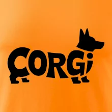 Corgi nápis v těle