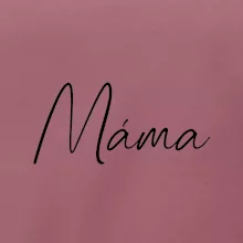 Nápis psací na prsou - máma