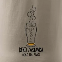 Deko zastávka čas na pivo sklenice s potápěčskými bublinami