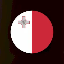 Vlajka Malta kulatá na prso