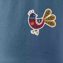 Folklor na prsu slepice