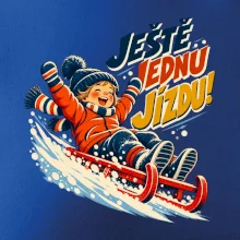 Rodinná vánoční trička - Ještě jednu jízdu dítě sáňkování