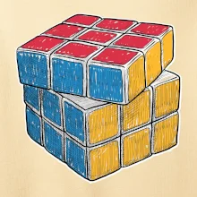 Rubikova kostka kreslená