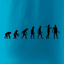 Evoluce dřevorubec - sekera