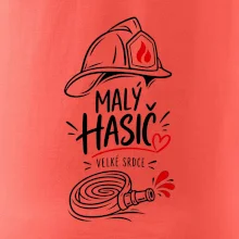 Malý hasič s velkým srdcem - minimalistická kresba