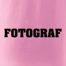 Novinář nápis - Fotograf