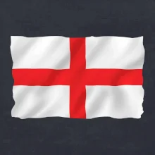 Anglická vlajka vlající