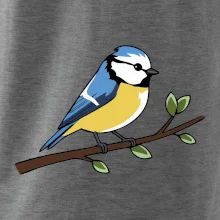 Sýkorka modřinka na větvi