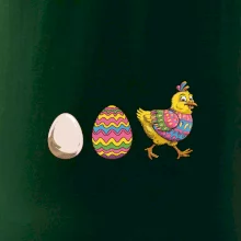 Evoluce vajíčka - velikonoce - slepice