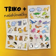 Tričko + 42 nažehlovacích zvířátek
