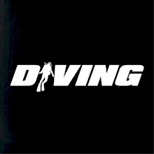 Diving nápis potápěč
