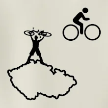 Mapa ČR + kolo na prsu