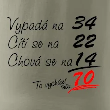Vypadá, cítí se, chová se - 70 let