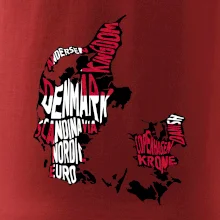 Mapy - názvy měst - Dánsko