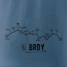 Profil kopců - Brdy Profil kopců - Brdy