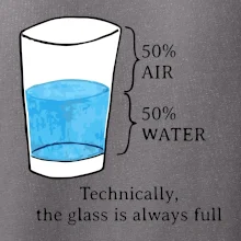 Technically, the glass is always full