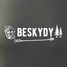Beskydy nápis