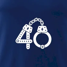 Narozeninové tričko pro policajta - pouta 40