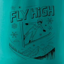 Černobílý skokan fly high