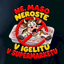 Maso neroste v igelitu v supermarketu